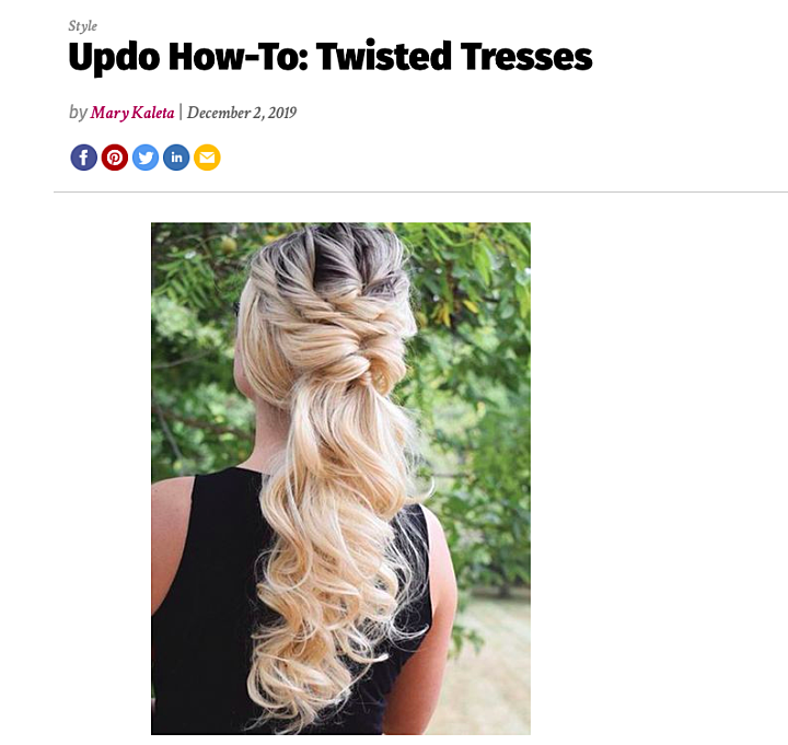 Updo How To Twisted Tresses